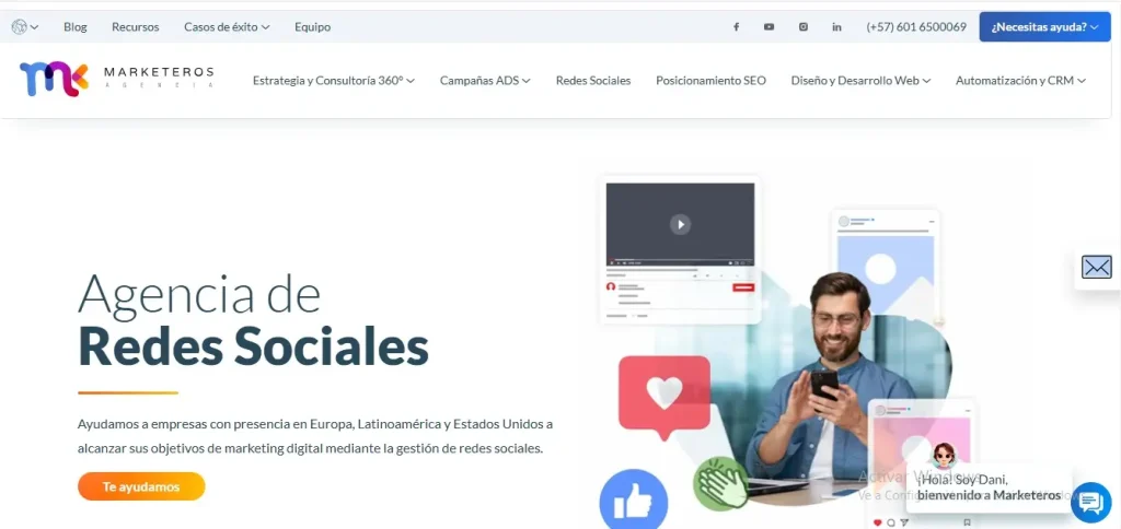 5 mejores agencias Social Media en Bogotá, Colombia Agencia Marketeros